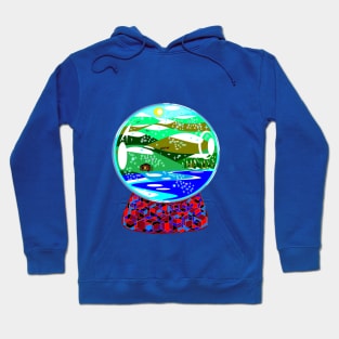 A Snow Globe of Country Winter Scene Hoodie